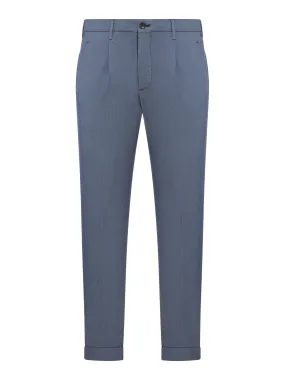 cotton trousers with pleats