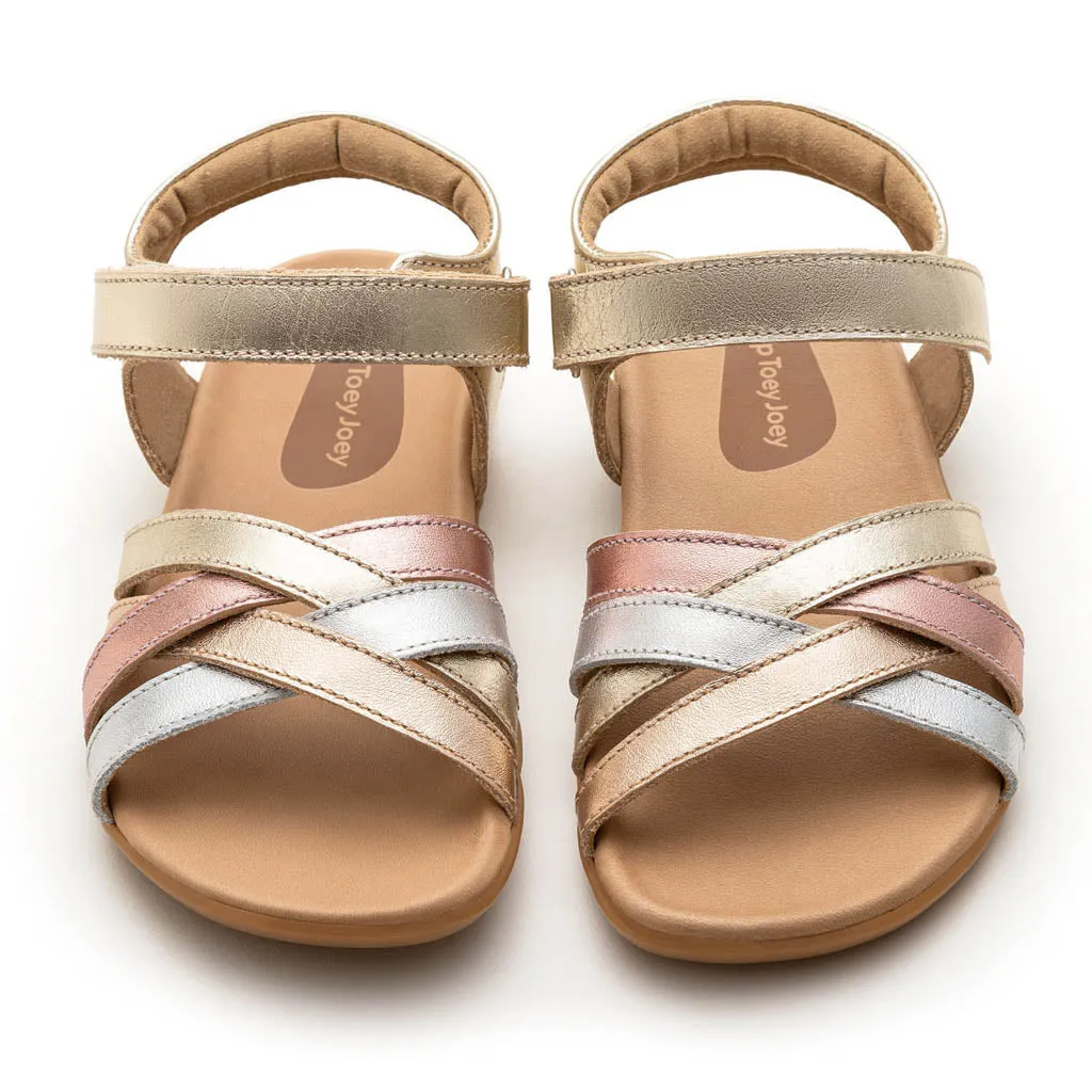 Criss Cross - Champagne / Metallic Salmon / Rose Gold (Kids)