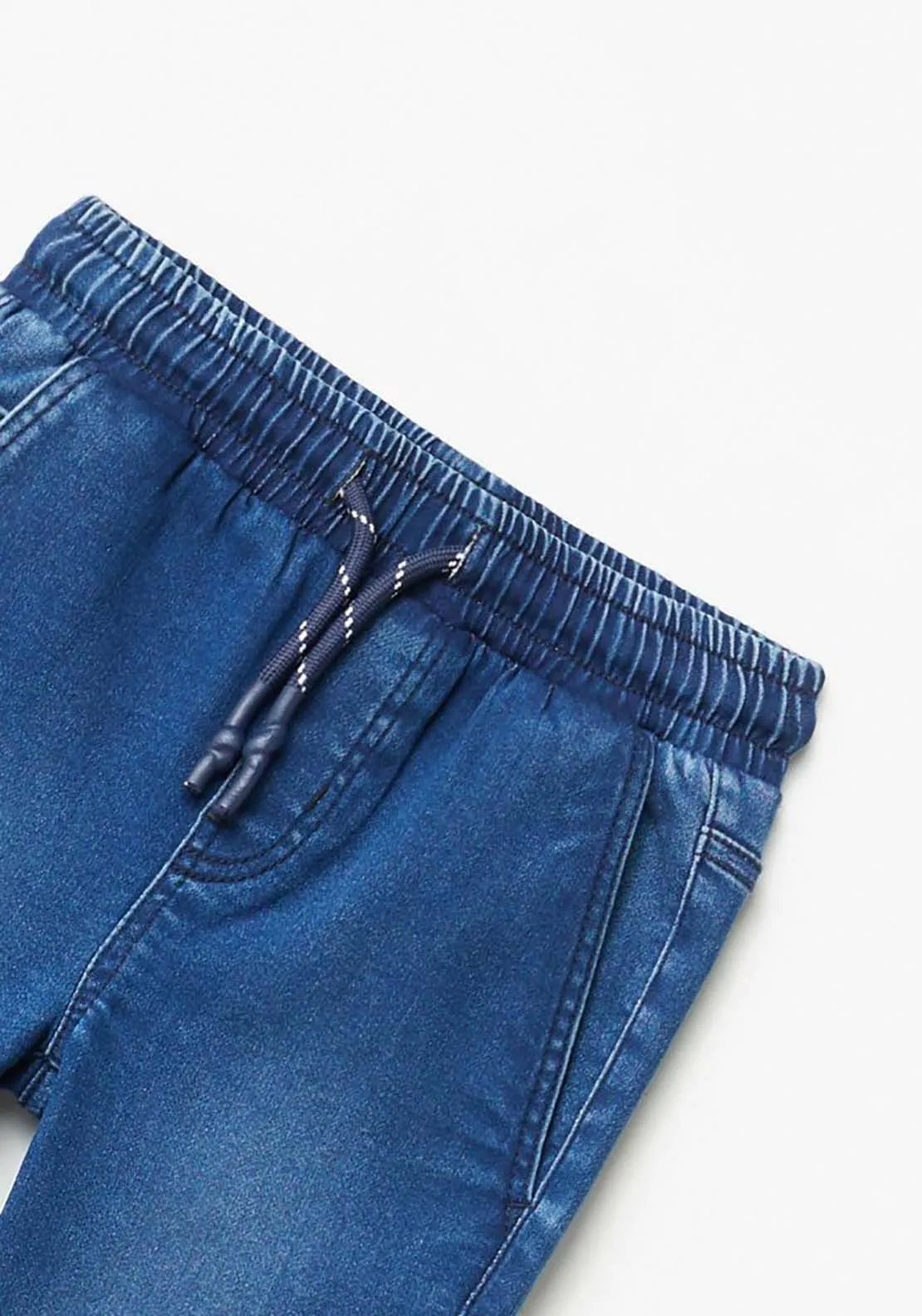 Denim Jogger Trousers - Blue