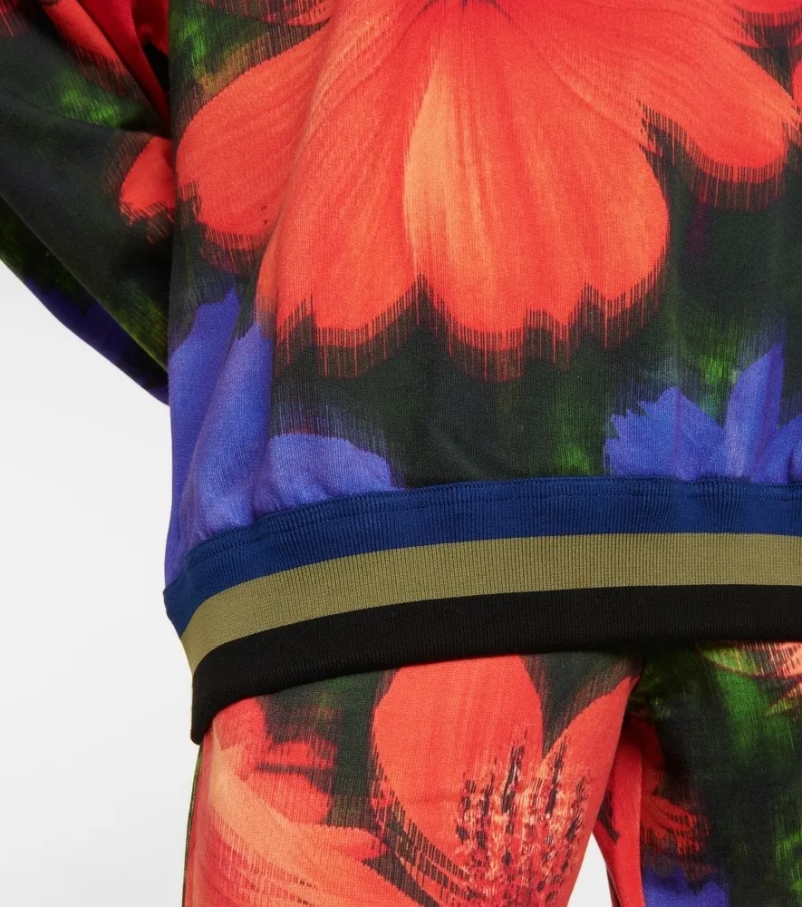 Dries Van Noten  |Crew Neck Flower Patterns Street Style Long Sleeves Cotton