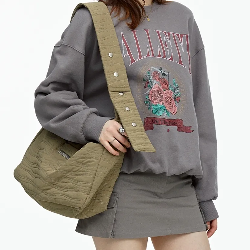 Fallett  |Crew Neck Flower Patterns Unisex Street Style Long Sleeves