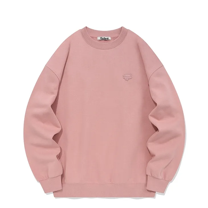 Fallett  |Crew Neck Unisex Street Style Long Sleeves Plain Cotton