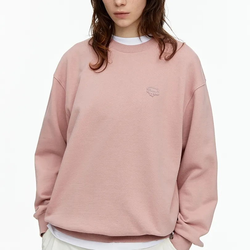 Fallett  |Crew Neck Unisex Street Style Long Sleeves Plain Cotton