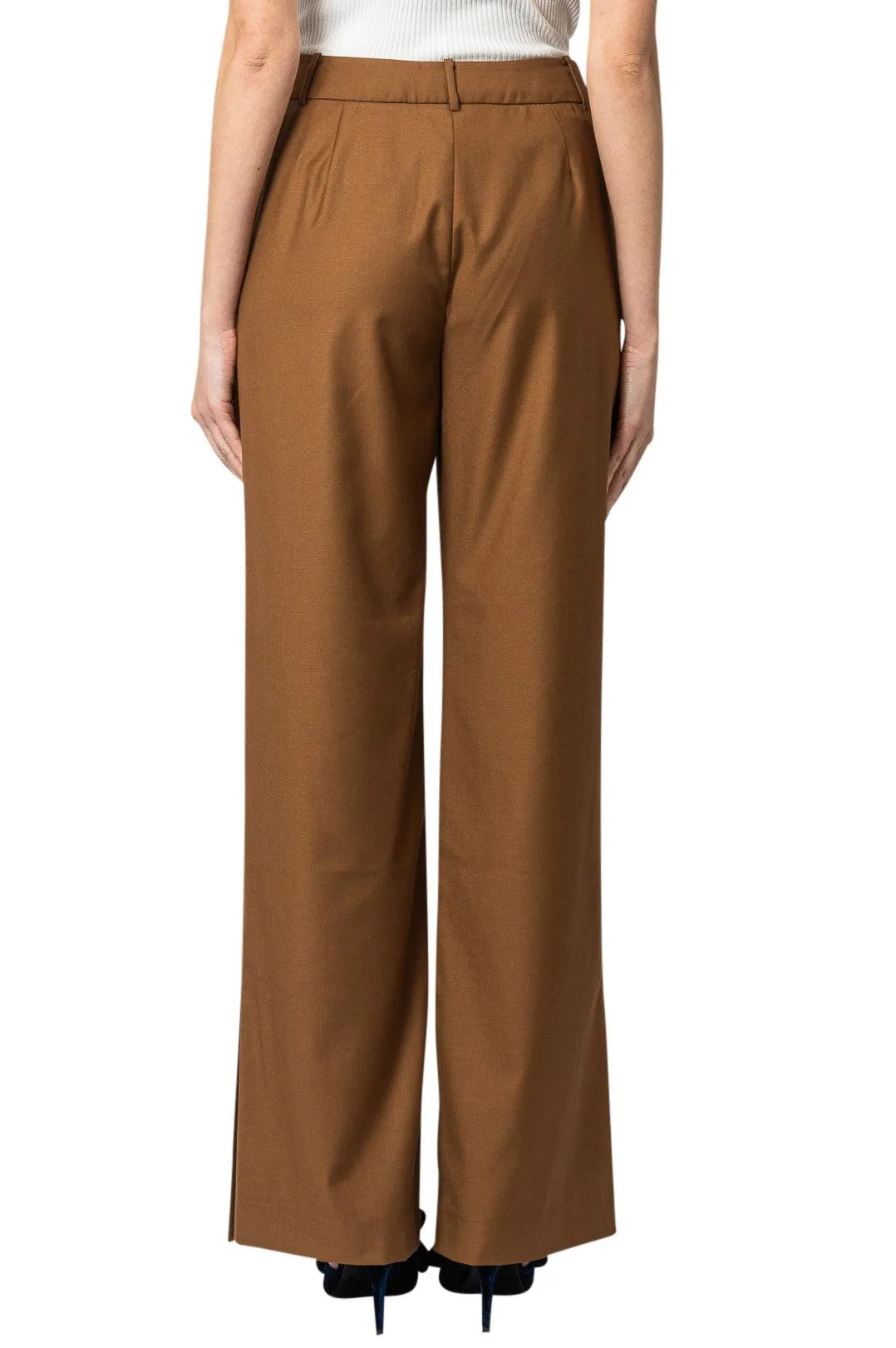 Full-cut flared trousers