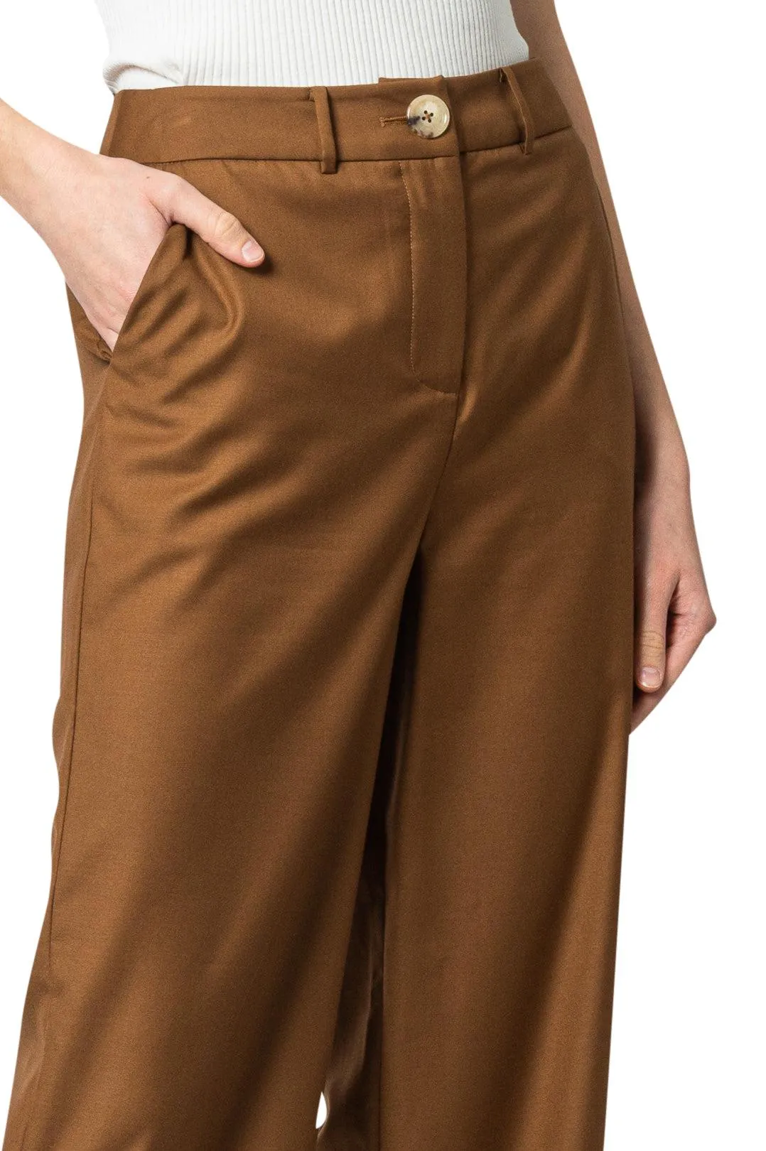 Full-cut flared trousers