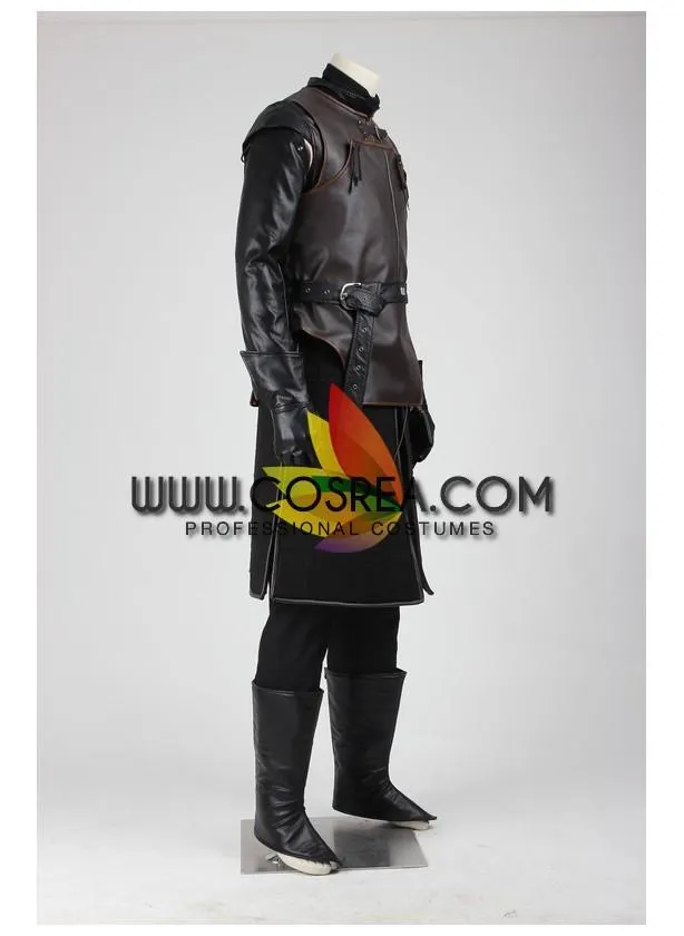 Game of Thrones Jon Snow Season 2 Night Watch PU Leather Cosplay Costume