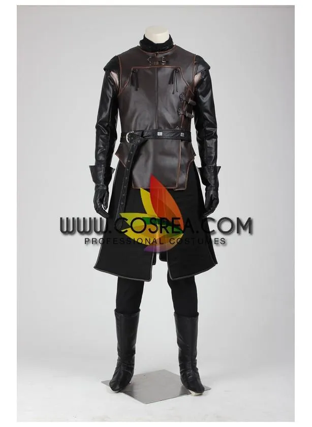 Game of Thrones Jon Snow Season 2 Night Watch PU Leather Cosplay Costume