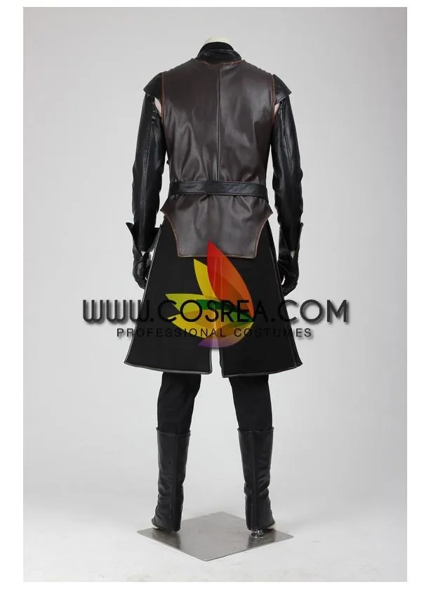 Game of Thrones Jon Snow Season 2 Night Watch PU Leather Cosplay Costume