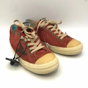 GOLDEN GOOSE Red Beige Multi Sneaker Shoe Size 38 US: 7-1/2 Shoes