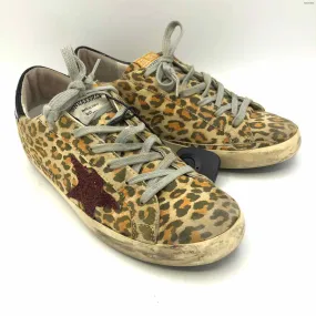 GOLDEN GOOSE Tan Red Sneaker Shoe Size 39 US: 8-1/2 Shoes