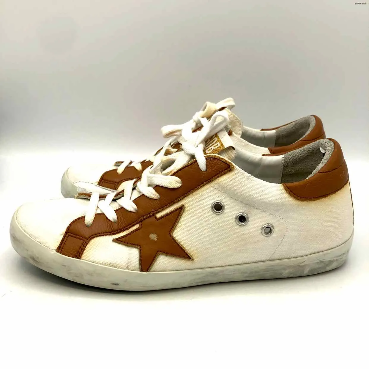 GOLDEN GOOSE White Tan Sneaker Shoe Size 40 US: 9-1/2 Shoes