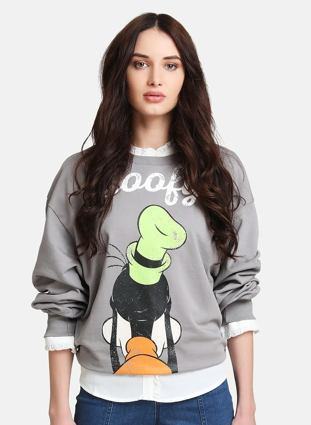 Goofy Disney Printed Sweatshirt