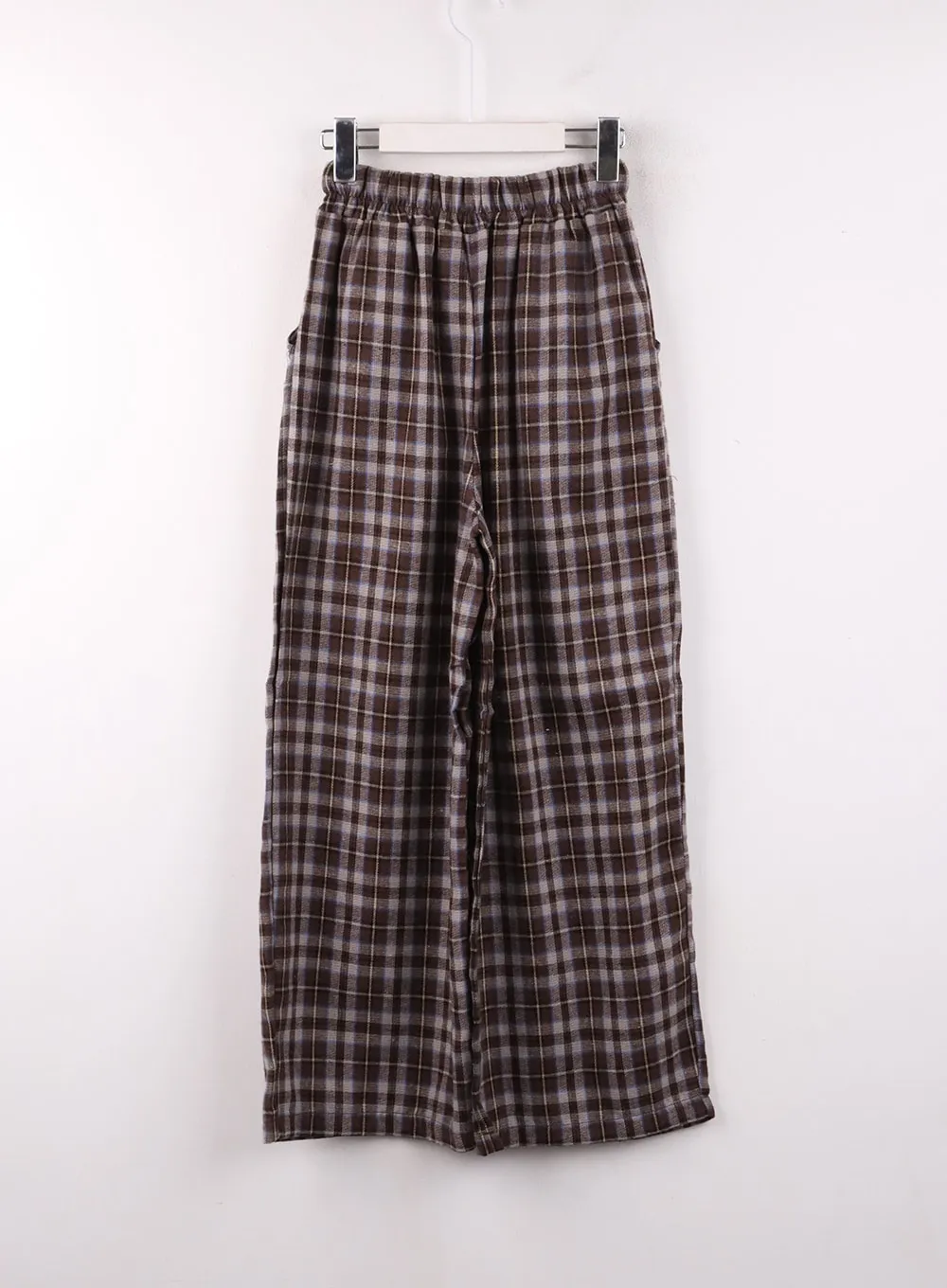 Grandpacore Checkered Wide-Fit Pants OF406