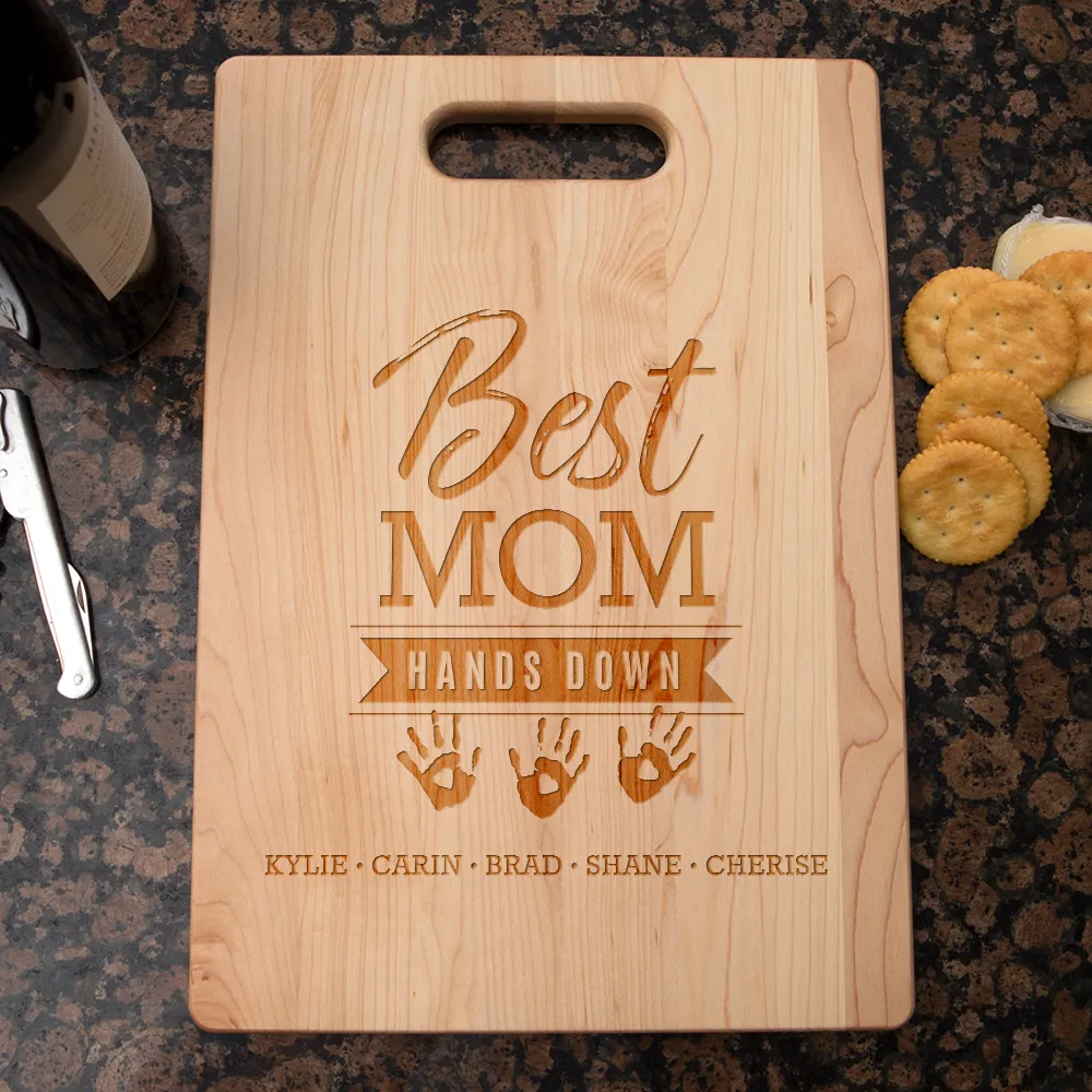 Hands Down Personalized Maple Cutting Board