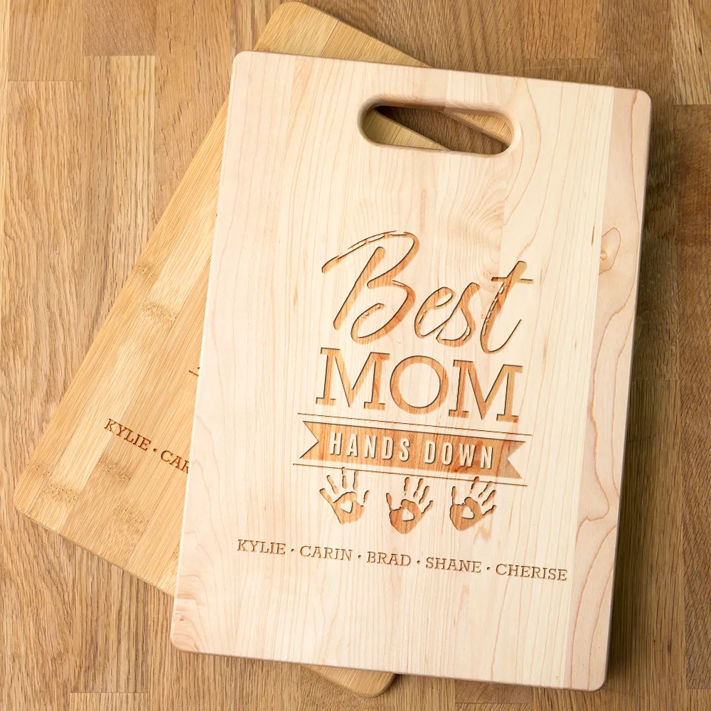 Hands Down Personalized Maple Cutting Board