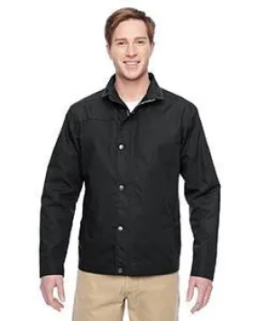 Harriton Auxiliary Canvas Work Jacket M705 Black