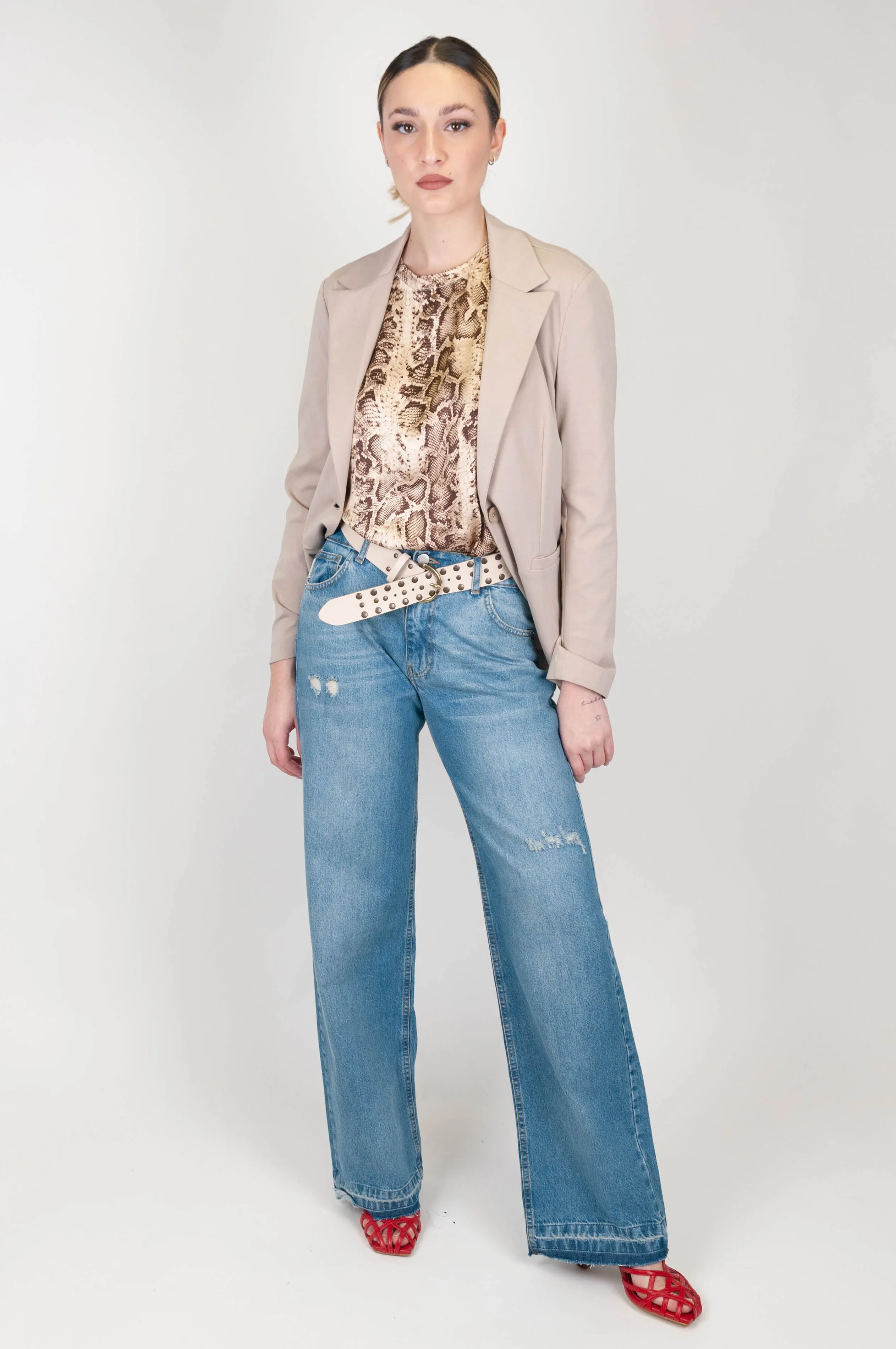 Haveone - Jeans regular con strappi