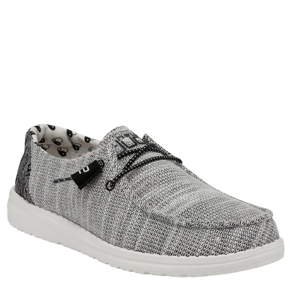 HEYDUDE  WOMENS WENDY KNIT SLIP ON SNEAKER