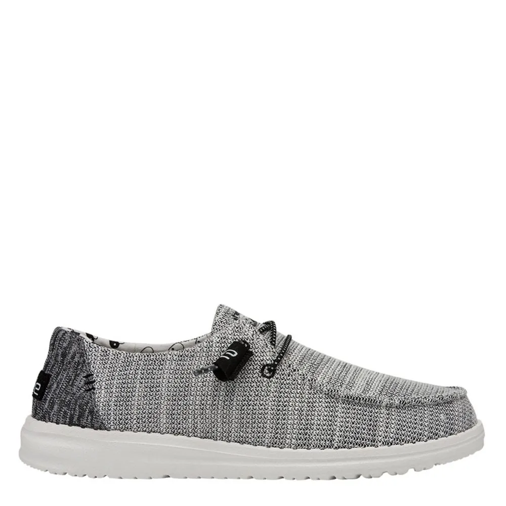 HEYDUDE  WOMENS WENDY KNIT SLIP ON SNEAKER