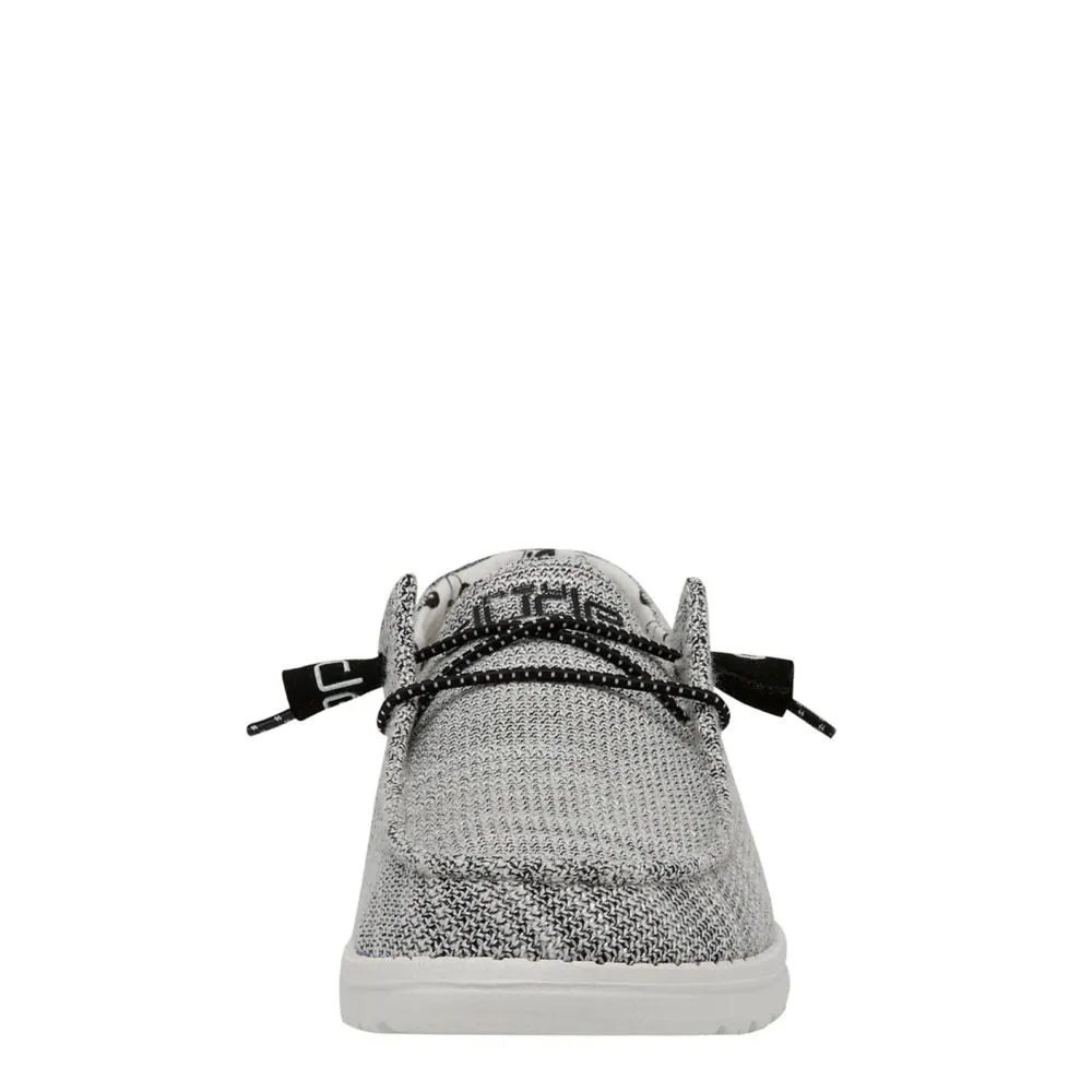 HEYDUDE  WOMENS WENDY KNIT SLIP ON SNEAKER