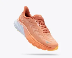 Hoka Womens Arahi 6 Athletic Shoes- Sun Baked/ Shell Coral