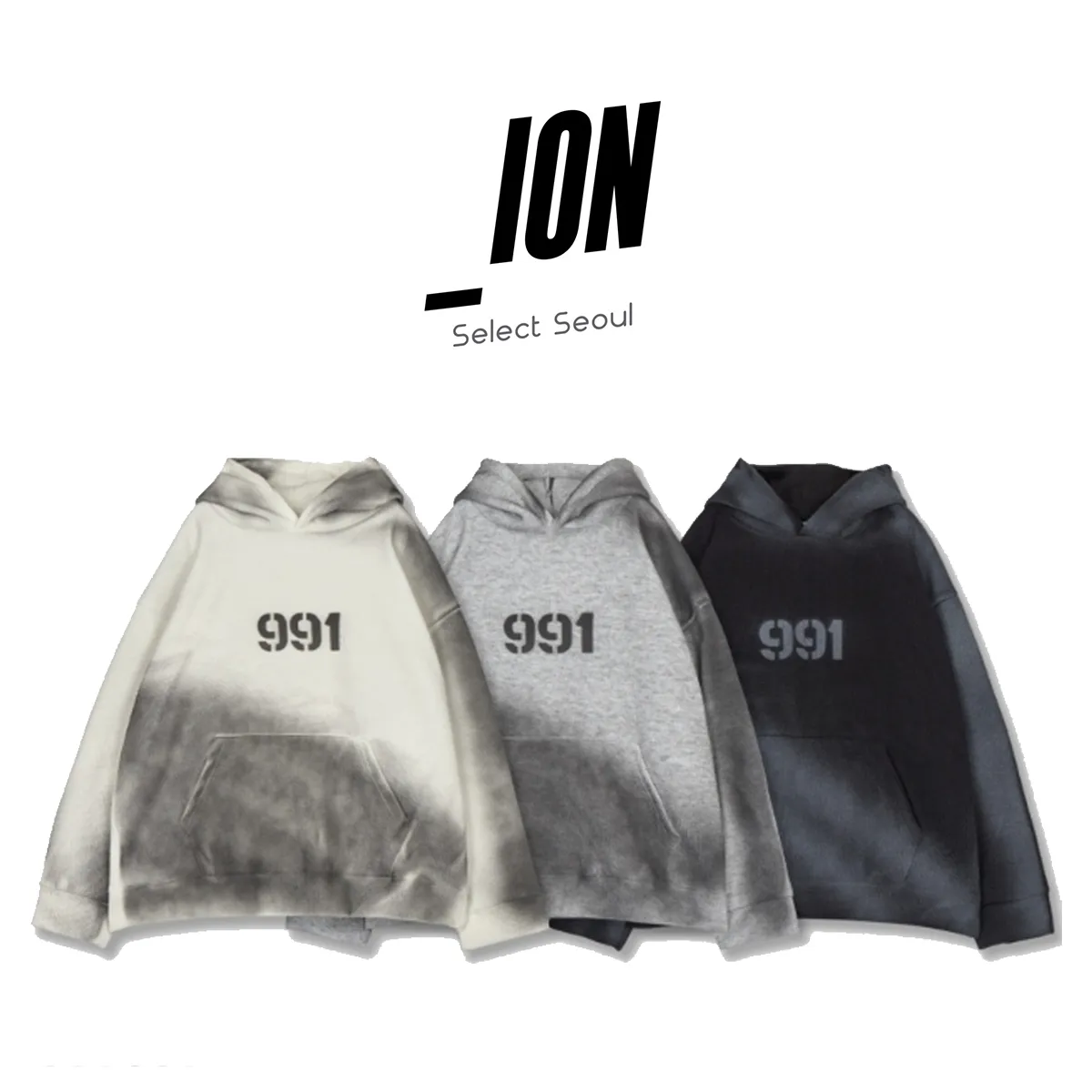 IONSEOUL  |Unisex Street Style Bi-color Long Sleeves Oversized