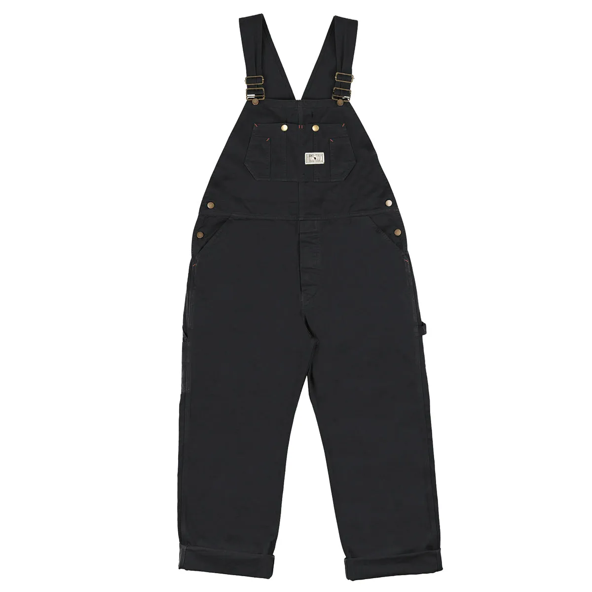 Italian Work Bib Overalls, Herringbone Twill, Charcoal