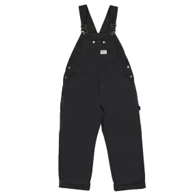 Italian Work Bib Overalls, Herringbone Twill, Charcoal