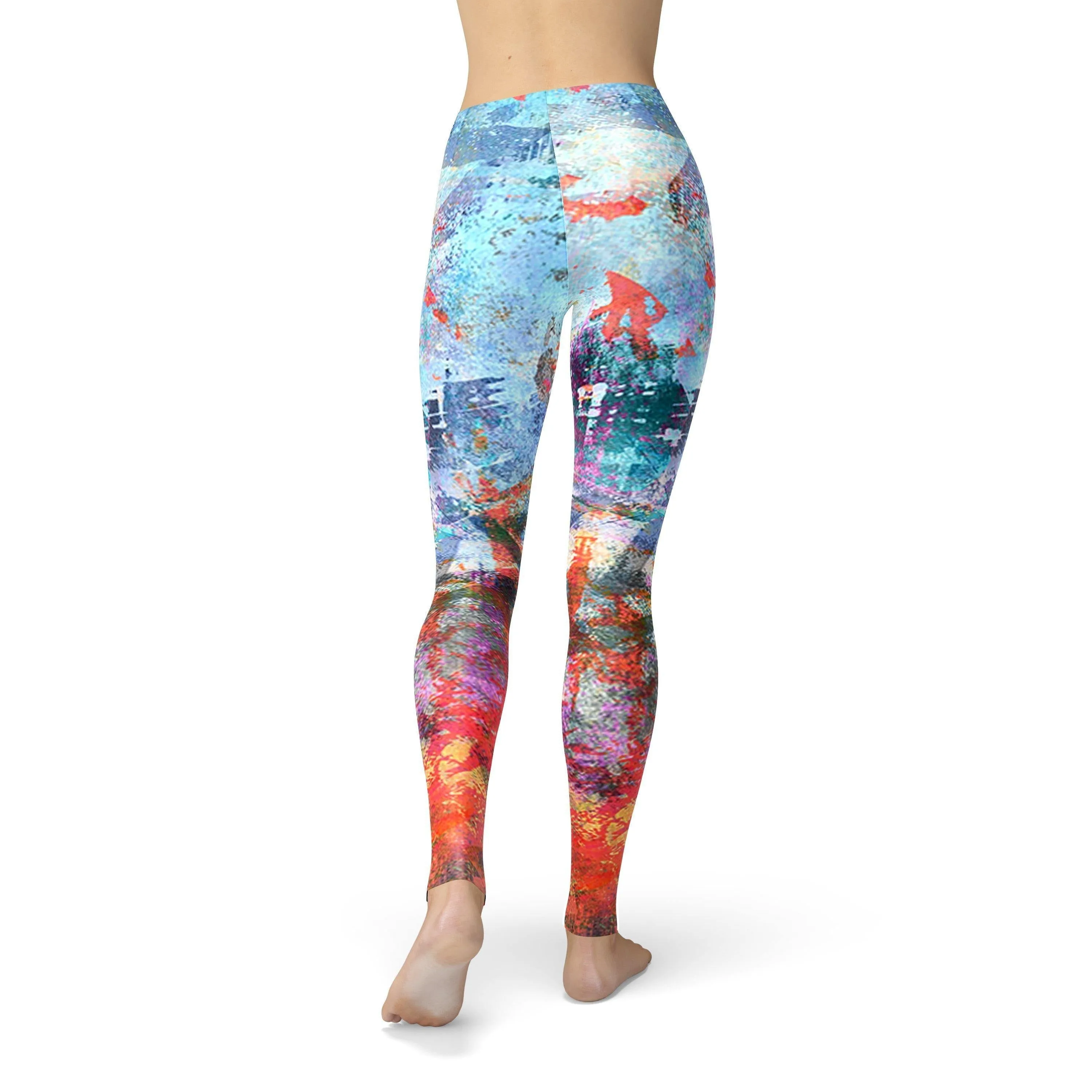 Jean Colorful Painted Wall Leggings