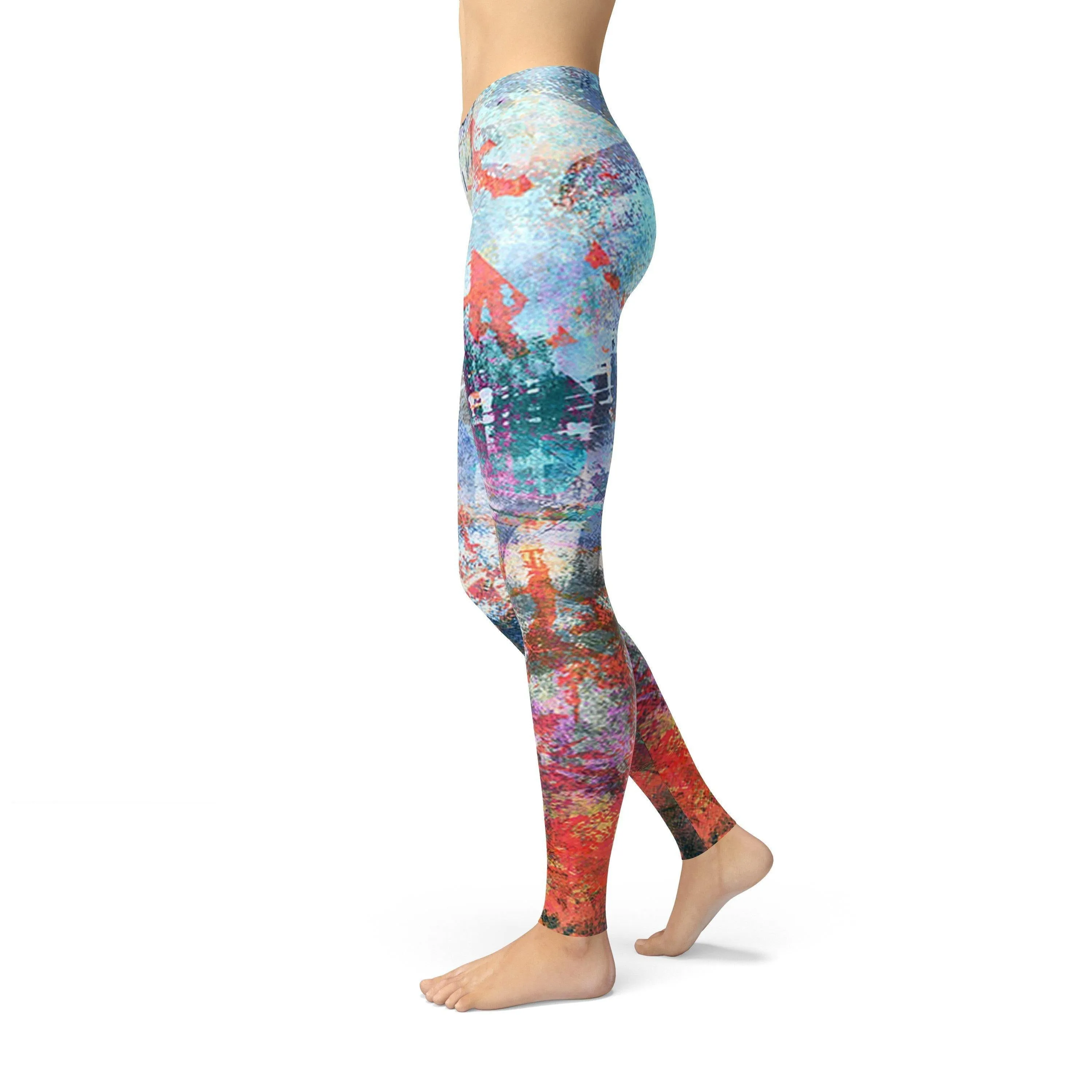 Jean Colorful Painted Wall Leggings