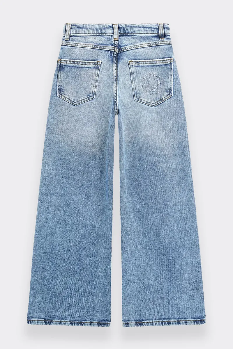 JEANS BLU STRAIGHT ANNI 90'S STYLE