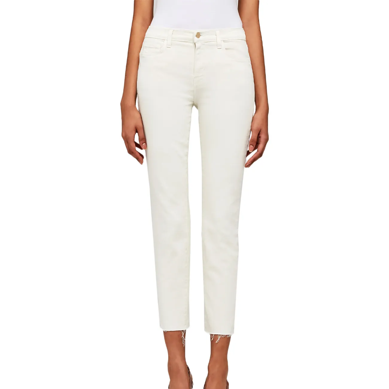 JEANS SADA CROP SLIM Donna White Vintage White