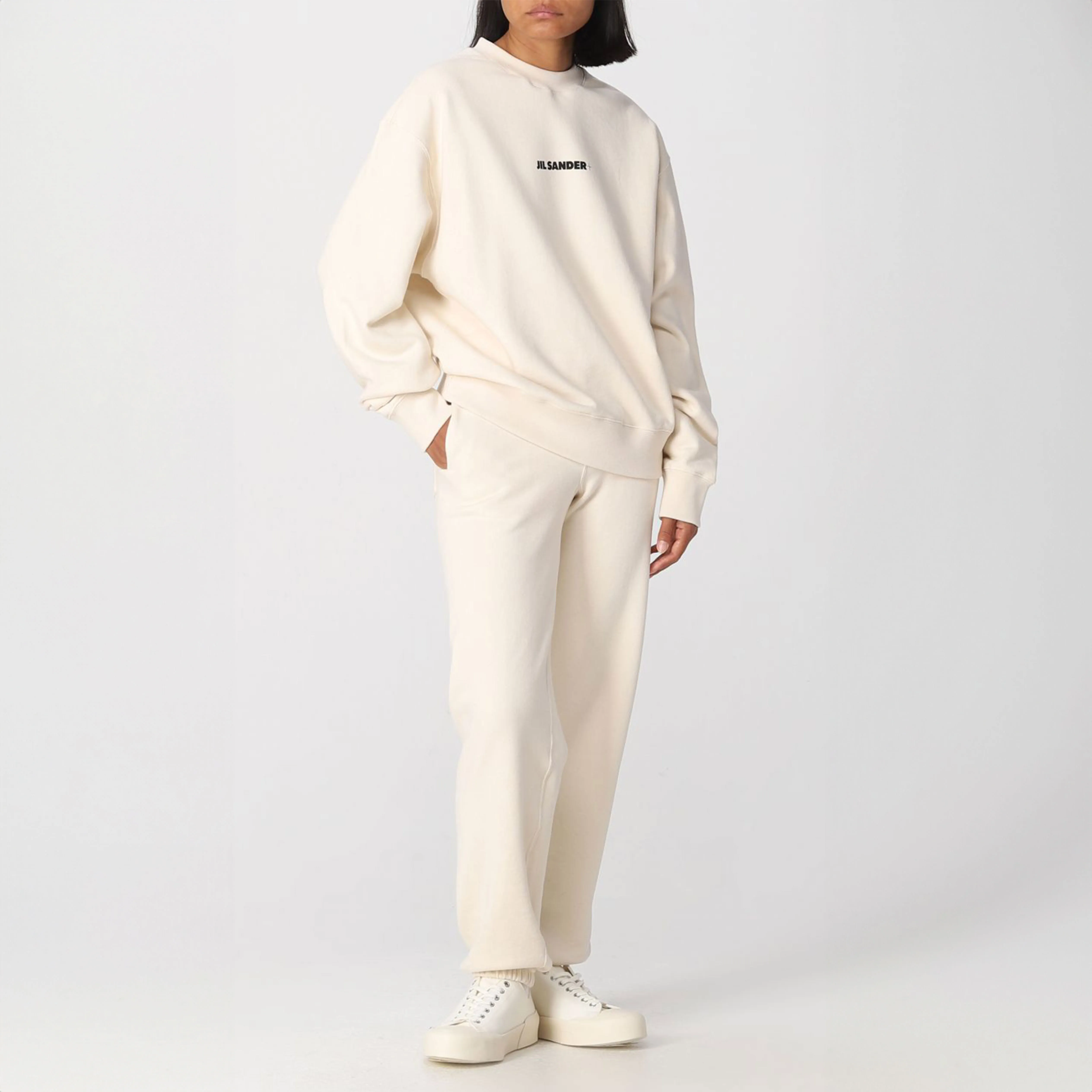 Jil Sander  |Crew Neck Blended Fabrics Street Style Long Sleeves Plain