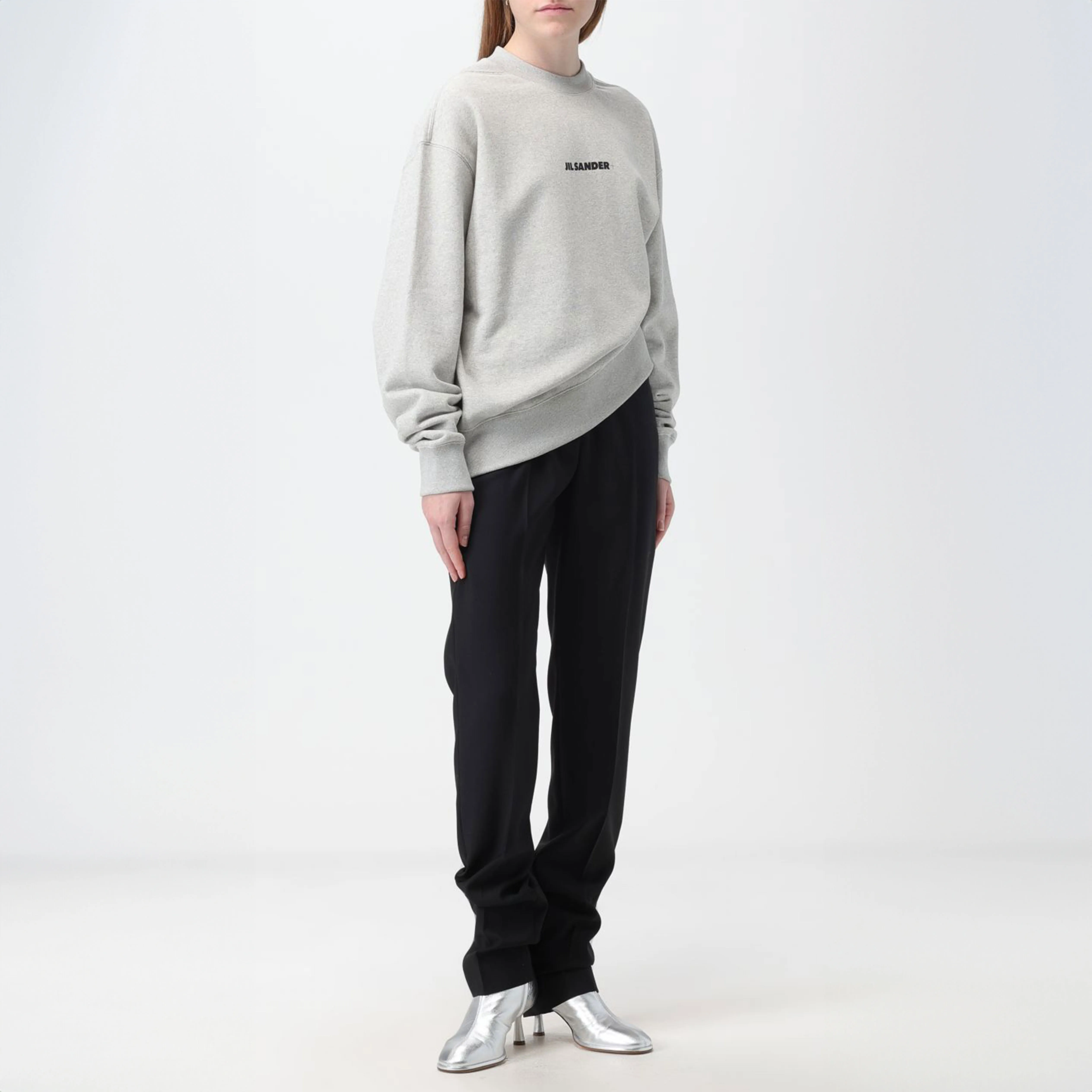 Jil Sander  |Crew Neck Blended Fabrics Street Style Long Sleeves Plain