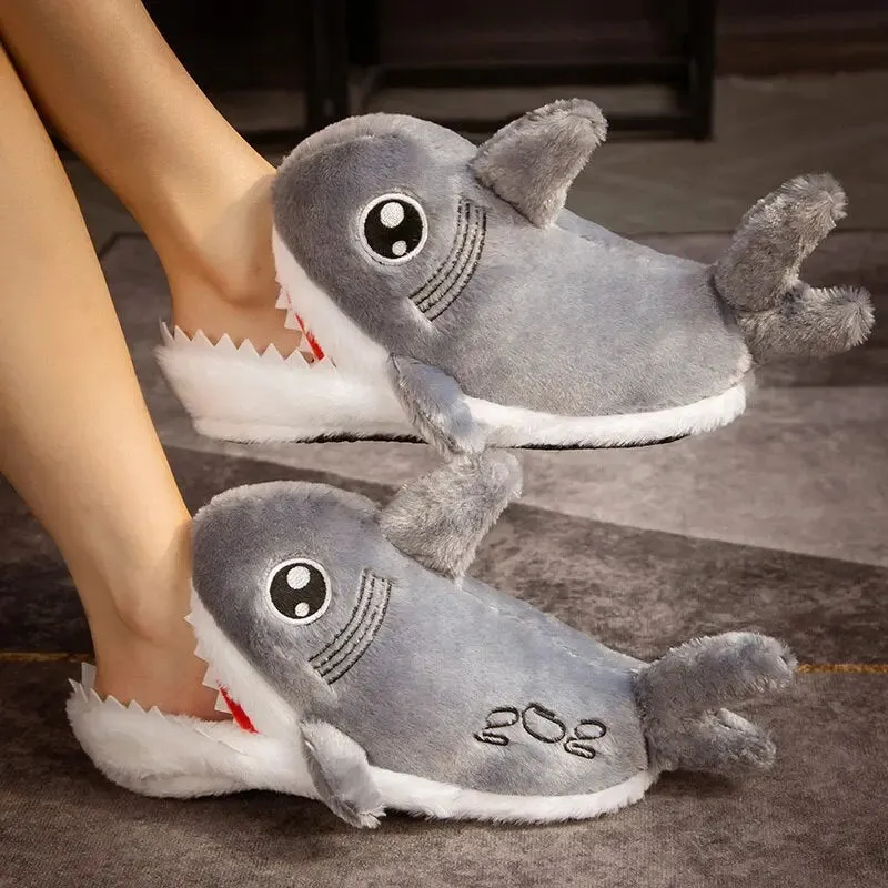 Kawaii Hamster Plush Pig Shark Slippers Stuffed Animal Slippers LIN76