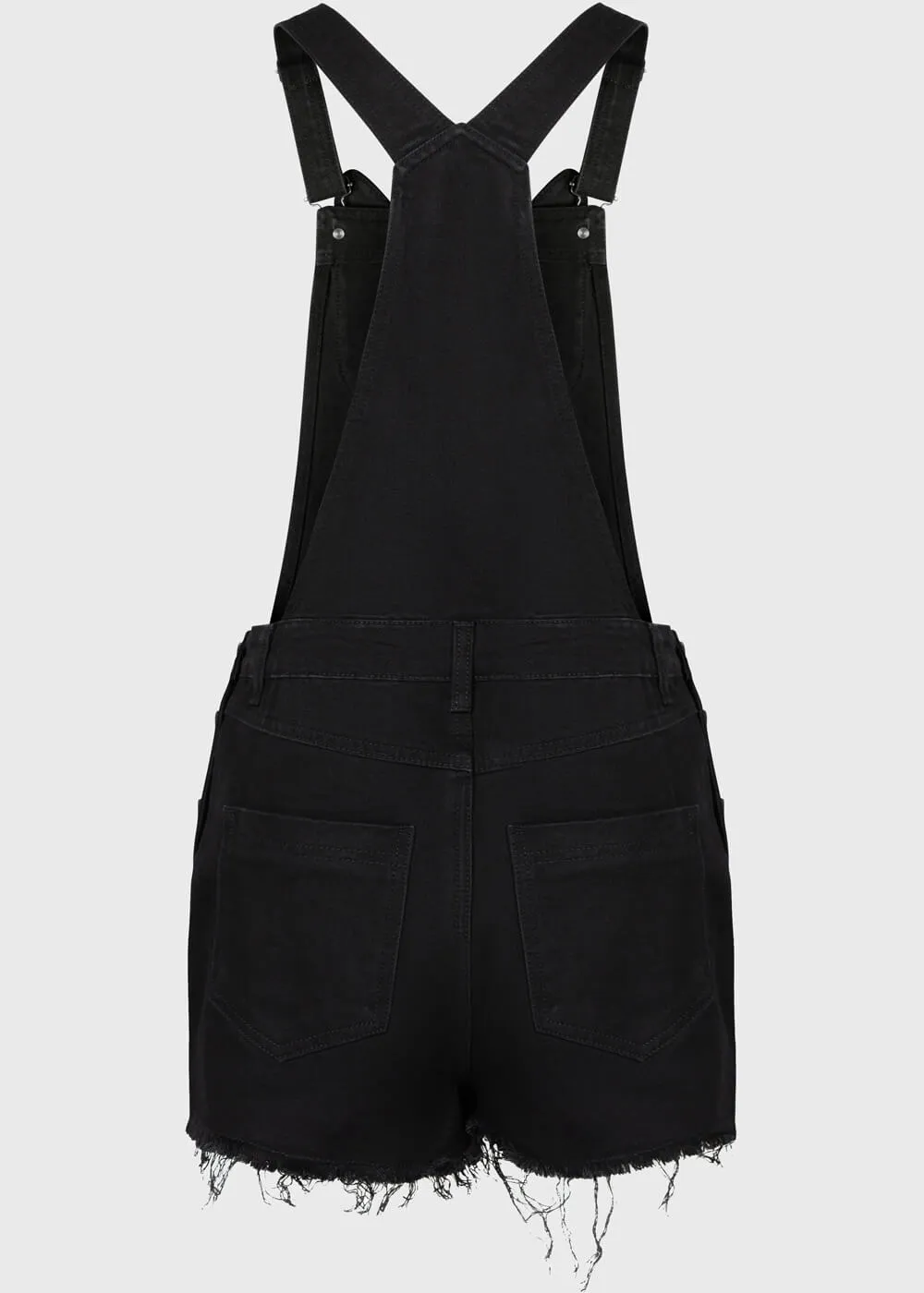 Killstar Little Vampurr Cat Overalls Playsuit Black