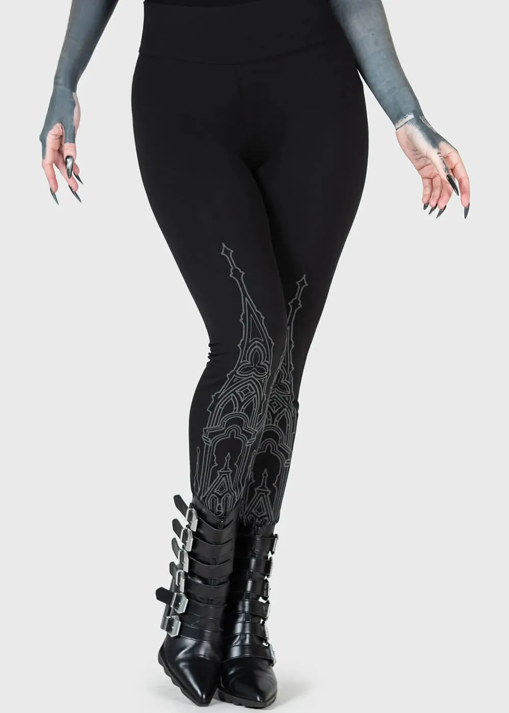 Killstar Secret Shrine Leggings Zwart