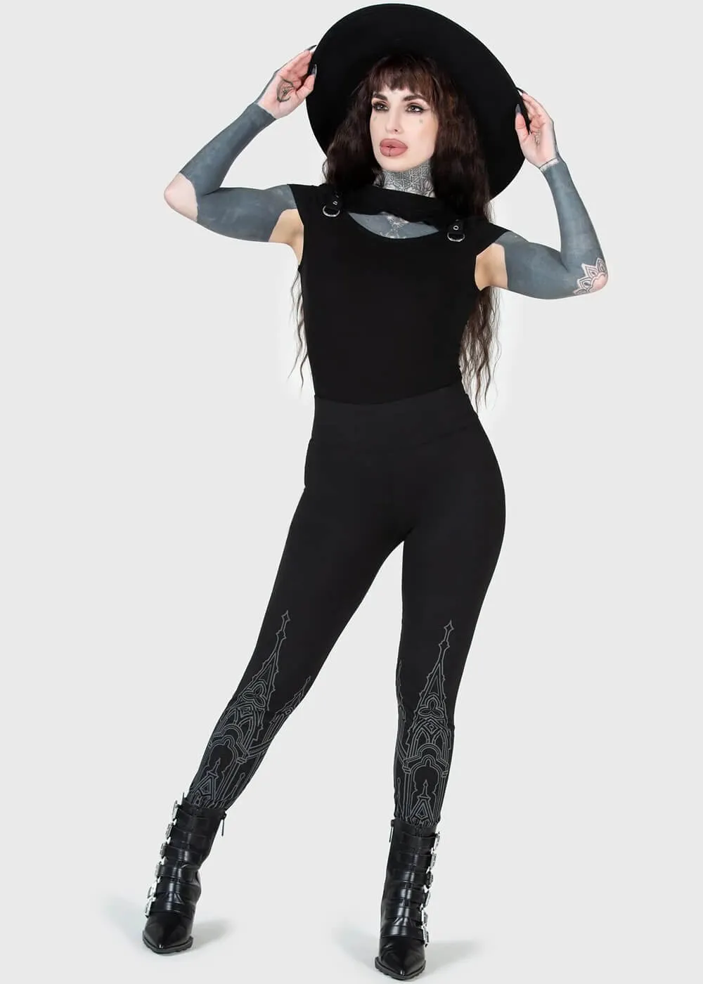 Killstar Secret Shrine Leggings Zwart