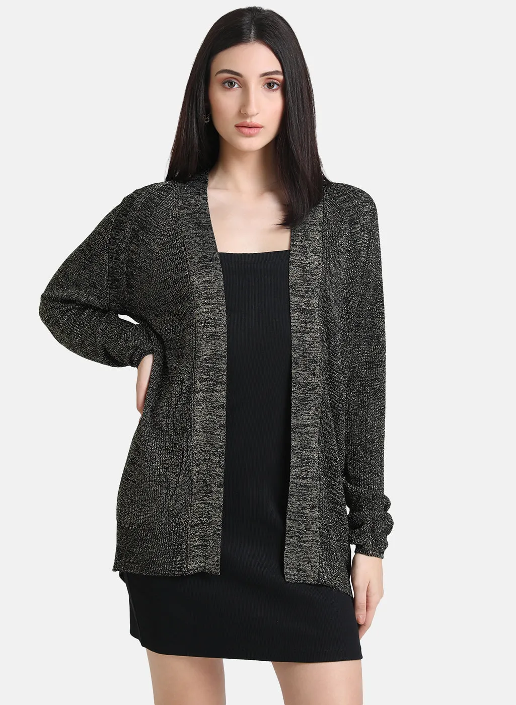 Knitted Lurex Shrug