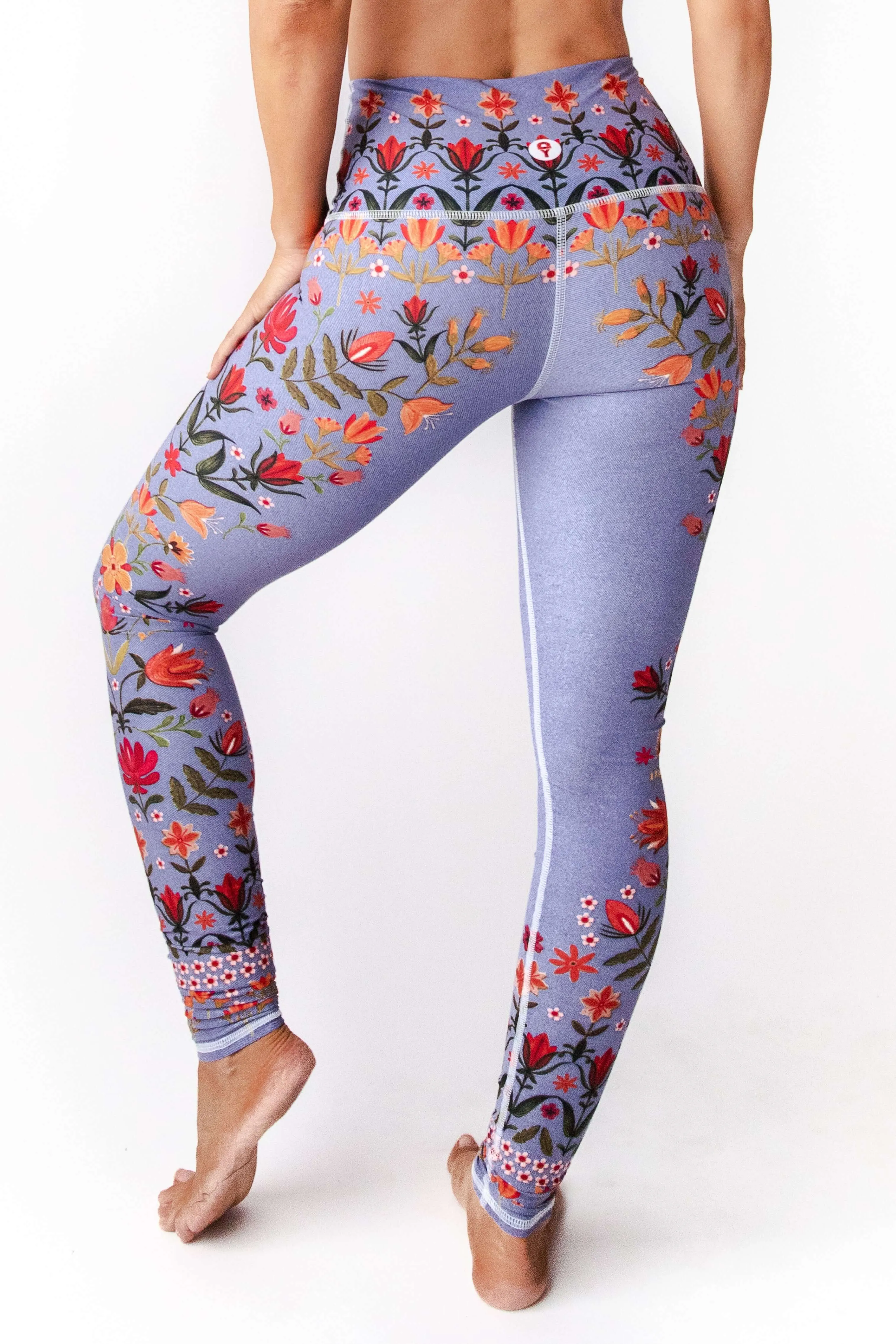 Lavender Love Printed Yoga Leggings