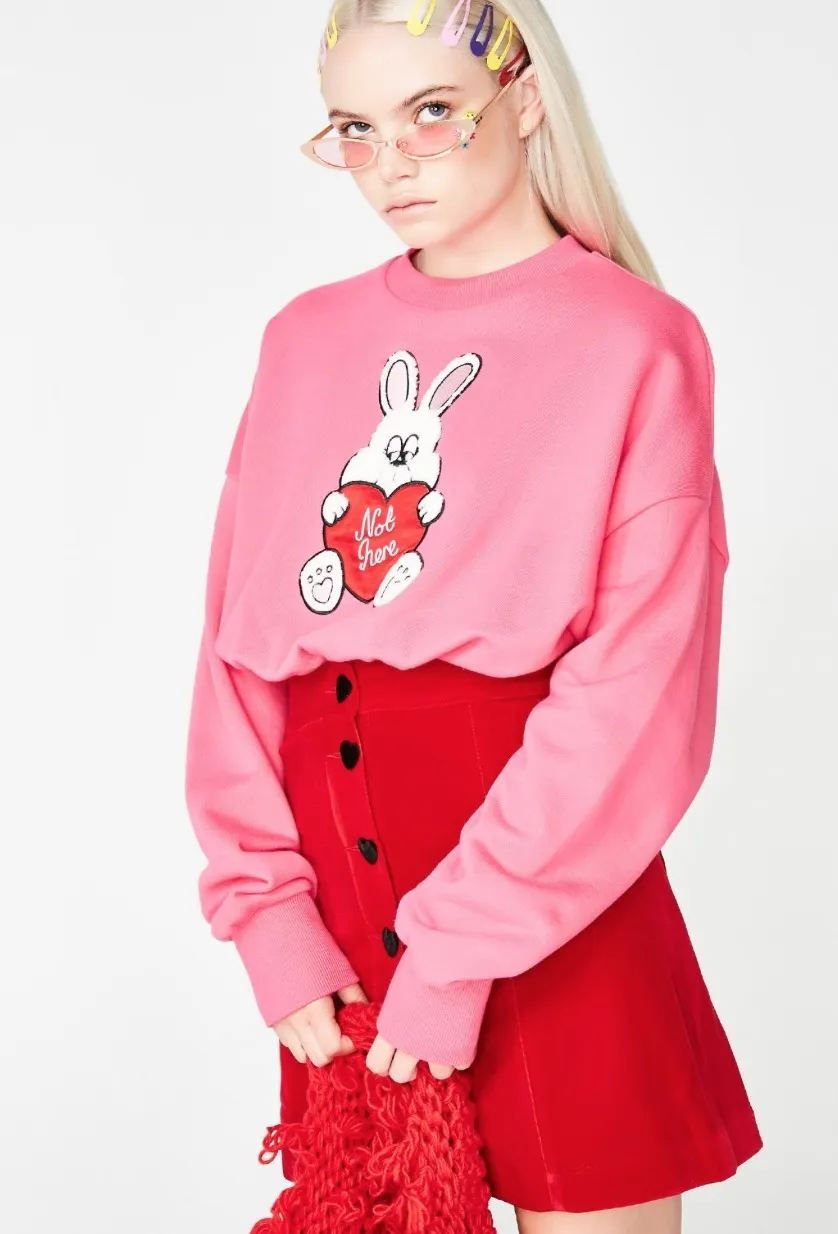 LAZY OAF  |Street Style U-Neck Other Animal Patterns Cotton Medium