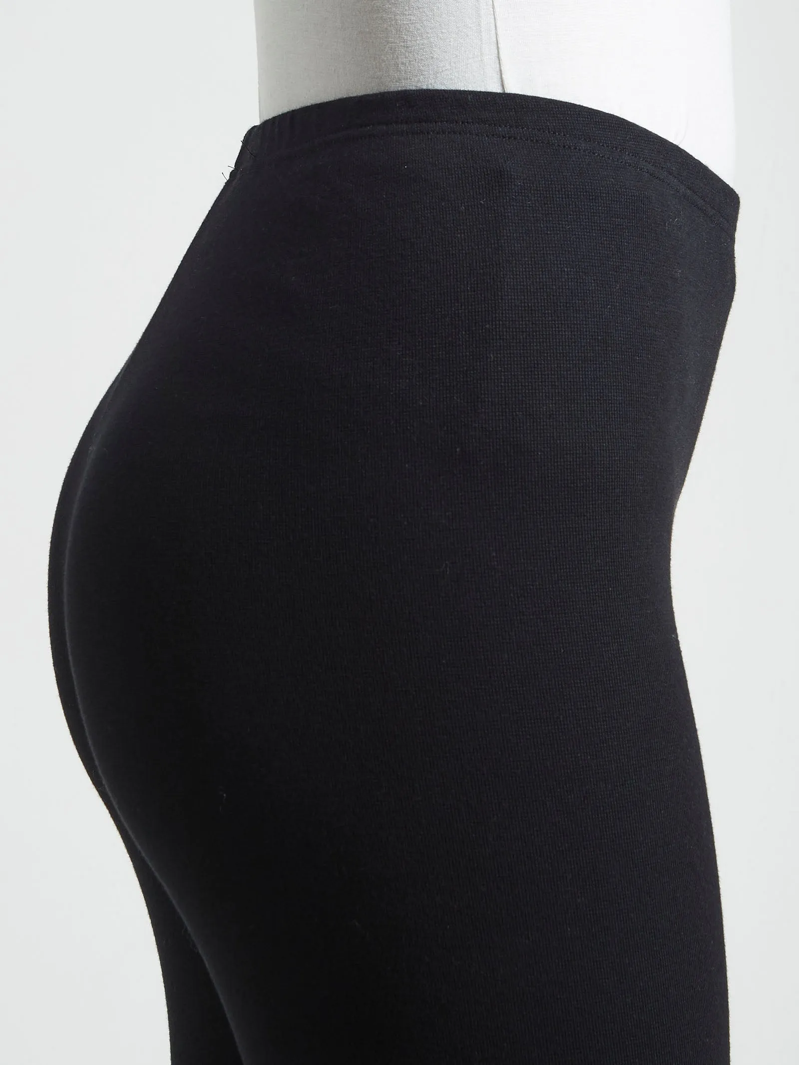 Leggings in cotone stretch - Nero