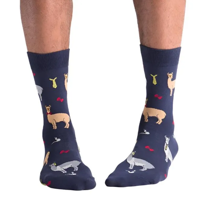 Llama Drama Men's Crew Socks