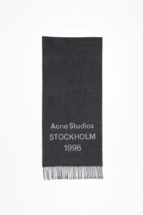 Logo jacquard scarf