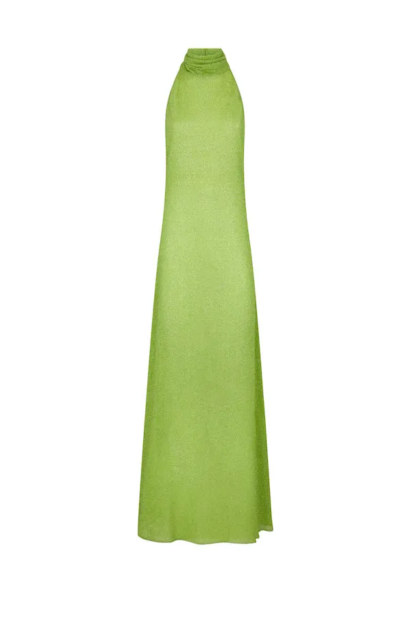 Lumiere Turtleneck Dress Lime