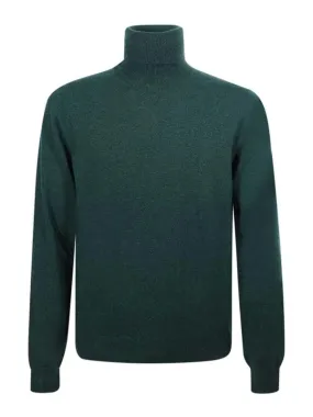 Malo Green Wool Turtleneck