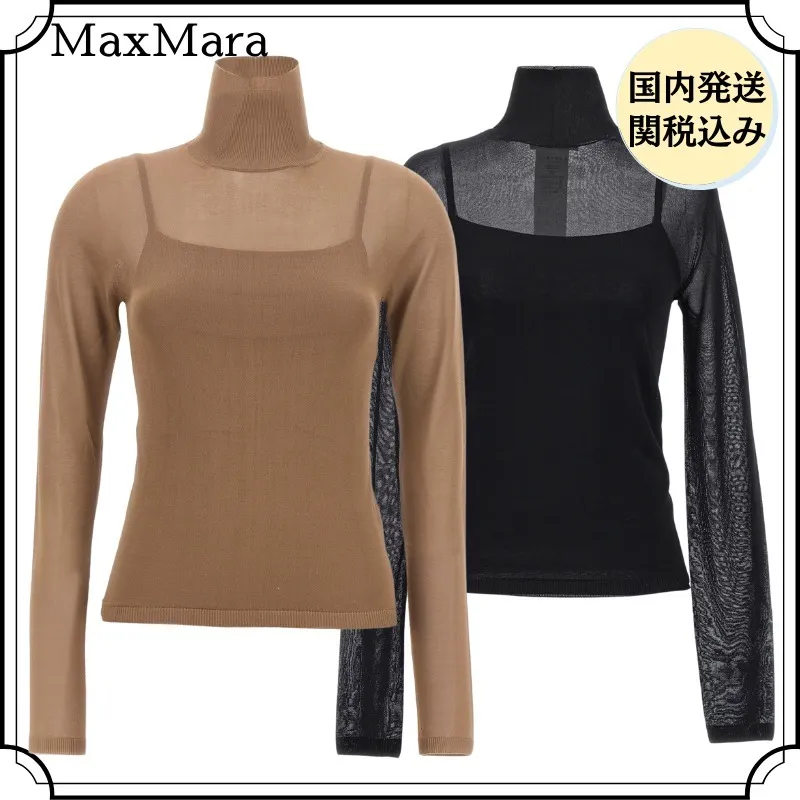 MaxMara  |Viscose yarn turtleneck