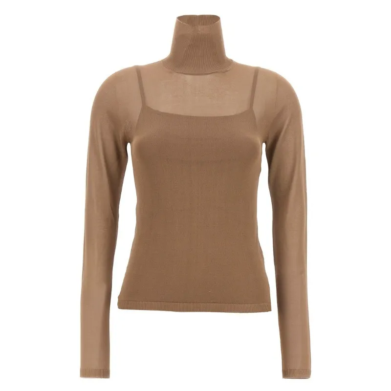 MaxMara  |Viscose yarn turtleneck