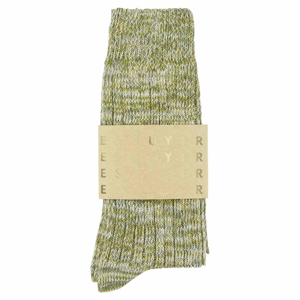 Melange Socks Green / Yellow