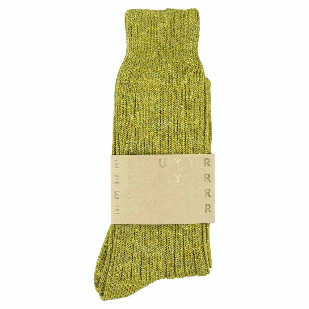 Melange Socks Green Moss